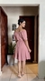 Vestido godê -rosa - KARICIA MODAS