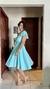 Vestido gode nula manga - verde agua na internet