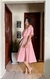 Vestido gode rose babados - KARICIA MODAS