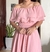 Vestido gode rose babados - loja online
