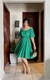 Vestido godê verde - loja online