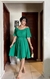 Vestido godê verde