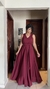 Vestido Longo Marsala