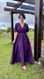 Vestido longo Roxo uva