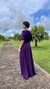Vestido longo Roxo uva - comprar online