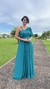 Vestido longo verde na internet