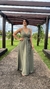 Vestido Carmem - Verde oliva - comprar online