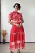 Vestido midi botões funcionais na internet