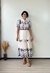 Vestido midi botões funcionais bege - loja online
