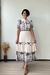 Vestido midi botões funcionais bege - comprar online