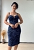 VESTIDO MIDI LUREX - azul - KARICIA MODAS
