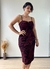 Imagem do VESTIDO MIDI LUREX - MARSALA