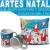 Imagem do Pacote Artes Natal Canecas Almofadas Editável Mockups Corel
