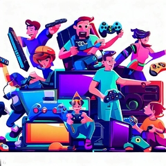 Banner da categoria Games e consoles