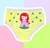 Calcinha Infantil Ariel