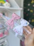 Tiara de linho bordado GG com Nome - comprar online