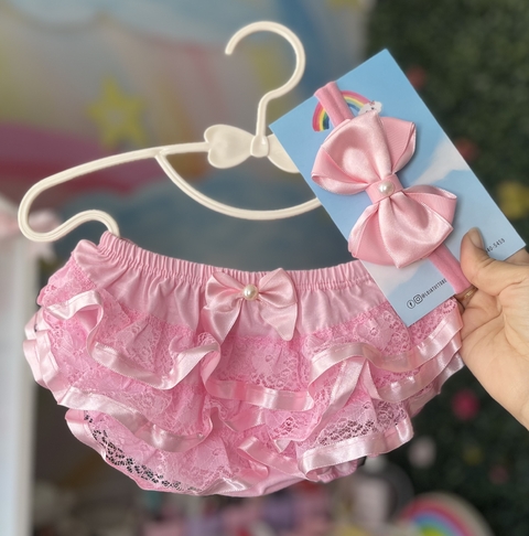Kit de Calcinha Bunda rica + laço - comprar online