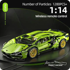 Sport Car Racing Model ( Green ) 1280 pcs