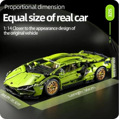 Sport Car Racing Model ( Green ) 1280 pcs - comprar online