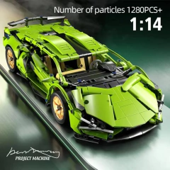 Imagem do Sport Car Racing Model ( Green ) 1280 pcs