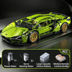 Sport Car Racing Model ( Green ) 1280 pcs - comprar online