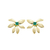 Brinco flor com cristal - comprar online