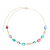 Choker de pedras coloridas