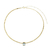 Choker malha de fita com cristal