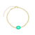 Pulseira elo português com cristal fusion - comprar online
