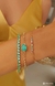 Pulseira elo português com cristal fusion na internet
