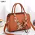 Bolsa de ombro com padrao floral