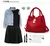 Bolsa de ombro com padrao floral - ALFAPORT