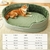 Caminha Pet Dog Bed Removível e Lavável Pet Dog Mat Quadrado Plush Canil - comprar online
