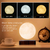 Imagem do Nova Impressão 3D LED Luz Nocturna De Leds Lâmpadas Lunares De Levitação Magnética De Palha De Toque 3 Cores Flutuantes