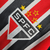 Kit-Infantil-São-Paulo-II-Adidas-23-24-Preta-e-Vermelha-preto-vermelho-2-camisa-camiseta-short-preto-preta-branco-branca-listra-escudo-são-paulo-calleri-lucas-james-rodrigues-campeao-oficial-original-premium-criança-crianças