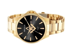 Relógio Seculus Masculino Aço Maçonaria Dourado 44116GPSVDA2 - DARELIS - Sua loja virtual de joias e acessórios em prata 925
