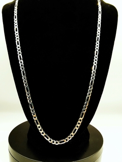 Corrente Masculina Prata 925 3x1 60cm 4mm 10,5g - Estilo e Durabilidade para Homens na internet