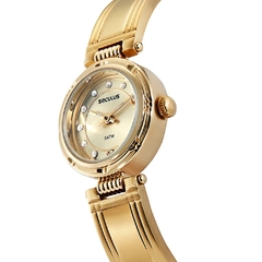 Relógio Seculus Feminino Clássico Dourado 44139LPSVDS1 na internet