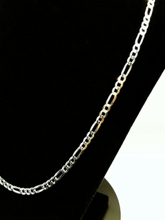 Imagem do Corrente Masculina Prata 925 3x1 60cm 4mm 10,5g - Estilo e Durabilidade para Homens