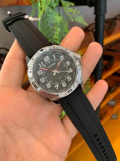 Relógio Mondaine Masculino Esportivo Cromado Preto 99431G0MVNI2 - comprar online