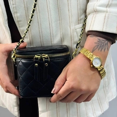 Relógio Mondaine Feminino Mini Dourado Estojo Mini Bolsa 99817LPMVDE1 - loja online