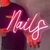 Letreiro Nails Neon led Luminoso na internet