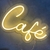 Painel Neon Led Café Escrita Letreiro Luminoso Coffe Frase - loja online