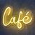 Painel Neon Led Café Escrita Letreiro Luminoso Coffe Frase