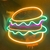 Placa Neon Led Lanche Hambúrguer Luminária Fast Food Decoração - comprar online
