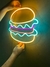 Placa Neon Led Lanche Hambúrguer Luminária Fast Food Decoração - loja online