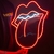 Painel Boca Rolling stones Neon led Retro - Tygger Brasil