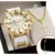 Kit Relogio Masculino Banhado a Ouro Original + Pingente + Colar com Cruz - T 7 EXPRESS 