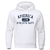 Moletons masculinos America 1776 Athletic Dept com estampa de letra e bolso na gola O