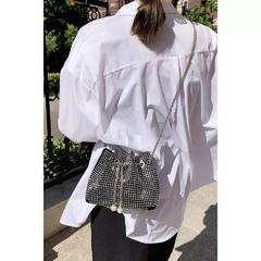 Bolsa Saco Strass c/ Alça Transversal - Gold Style